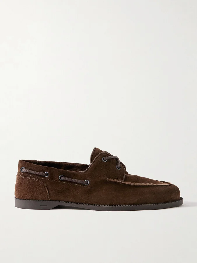 Foil Suede Boat Shoes