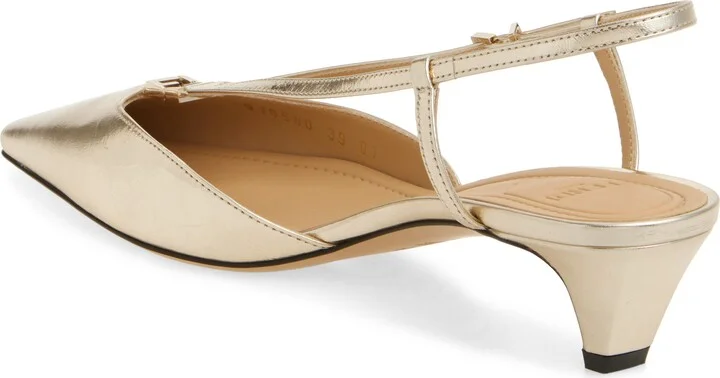 Fold Kitten Heel Pump - Image 2