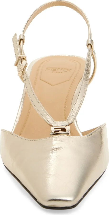 Fold Kitten Heel Pump - Image 4