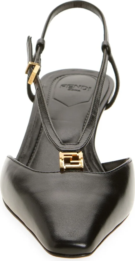 Fold Kitten Heel Slingback Pump - Image 4