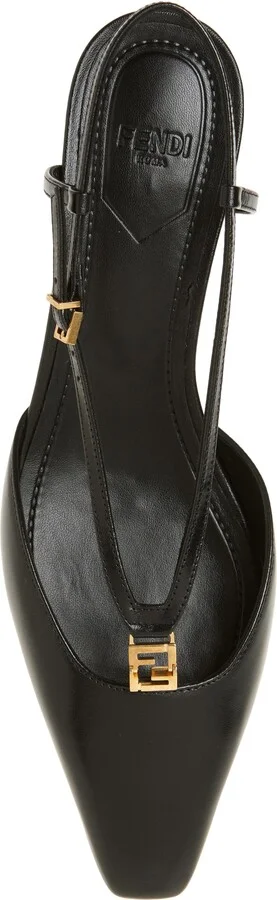 Fold Kitten Heel Slingback Pump - Image 5