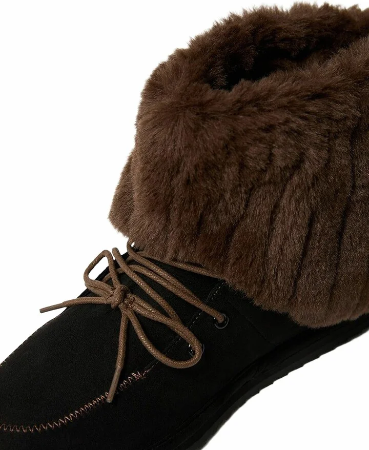 Fold Over Fur Bootie - Image 3