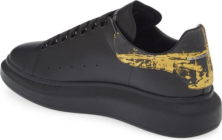 Fold Print Oversized Leather Sneaker - Image 2