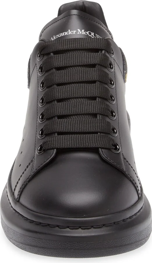 Fold Print Oversized Leather Sneaker - Image 4