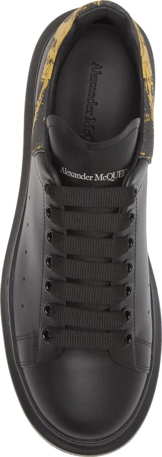 Fold Print Oversized Leather Sneaker - Image 5