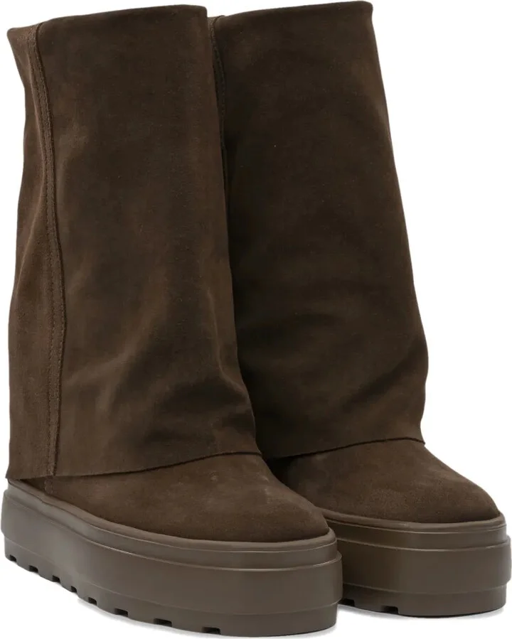Folded Platform Ankle Boots - Image 2