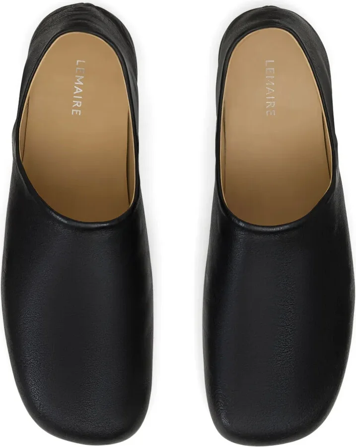 Folding-Heel Leather Slippers - Image 4