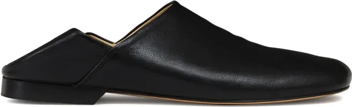Folding-Heel Leather Slippers - Image 5