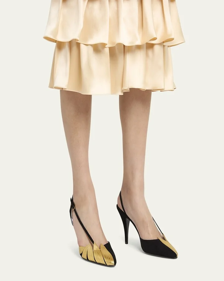 Foliage Slingback Pumps - Image 2