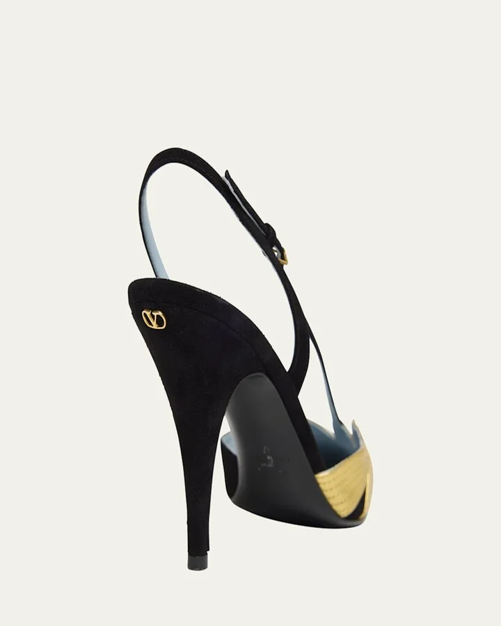 Foliage Slingback Pumps - Image 10