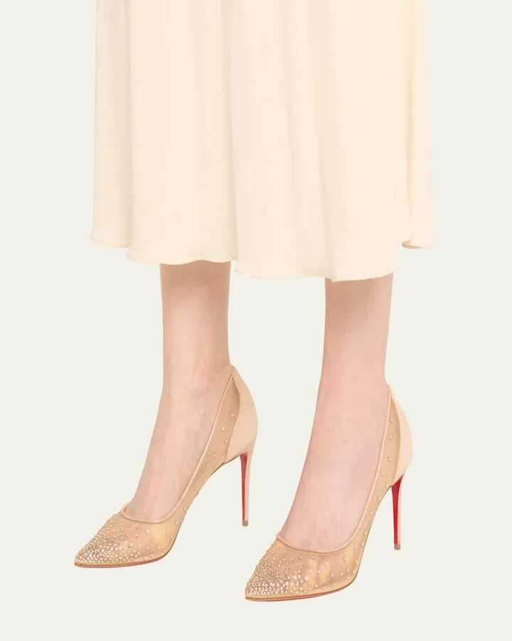 Follies Strass Red Sole Pumps - Image 6