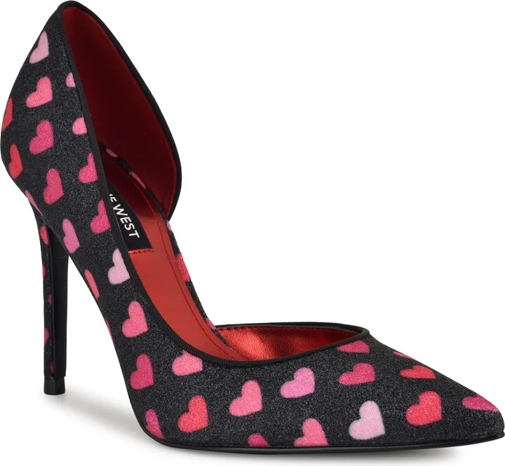 Black With Pink Hearts
