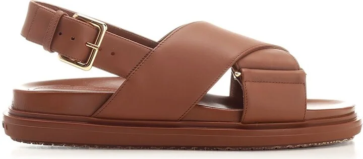 Footbed Scarpe Basse Brown