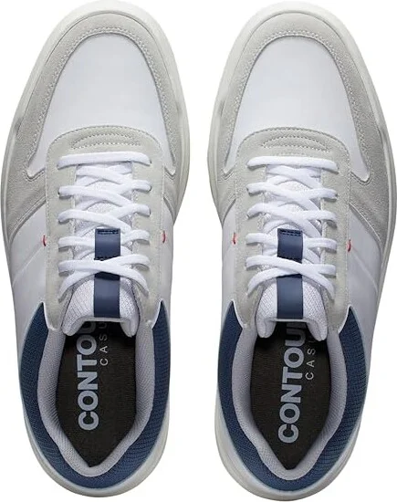 FootJoy Contour Casual Golf Shoes Men's Golf Shoes White/Grey : 7 M, Leather - Image 2