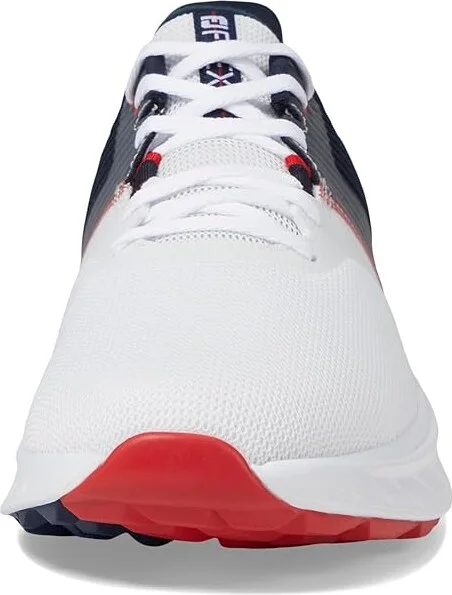 FootJoy FJ Flex Golf Shoes Men's Golf Shoes White/Navy/Red : 10 W - Image 3