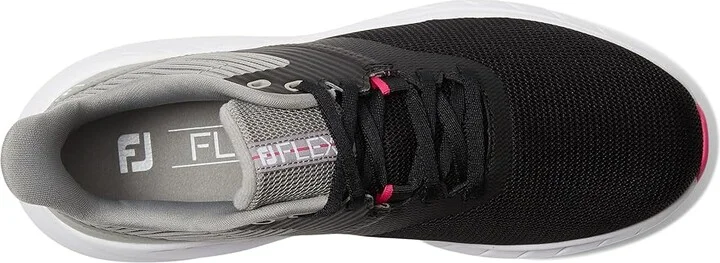 FootJoy FJ Flex Golf Shoes Women's Shoes Black/Grey : 5.5 M, Textile - Image 2