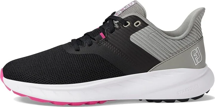 FootJoy FJ Flex Golf Shoes Women's Shoes Black/Grey : 5.5 M, Textile - Image 5