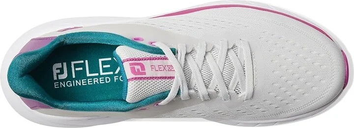 FootJoy FJ Flex XP Golf Shoes- Previous Season Women's Shoes Grey/Purple : 7 M, Textile - Image 2