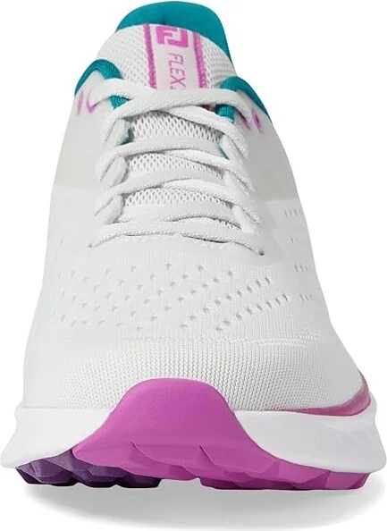 FootJoy FJ Flex XP Golf Shoes- Previous Season Women's Shoes Grey/Purple : 7 M, Textile - Image 3