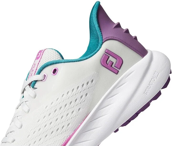 FootJoy FJ Flex XP Golf Shoes- Previous Season Women's Shoes Grey/Purple : 7 M, Textile - Image 4