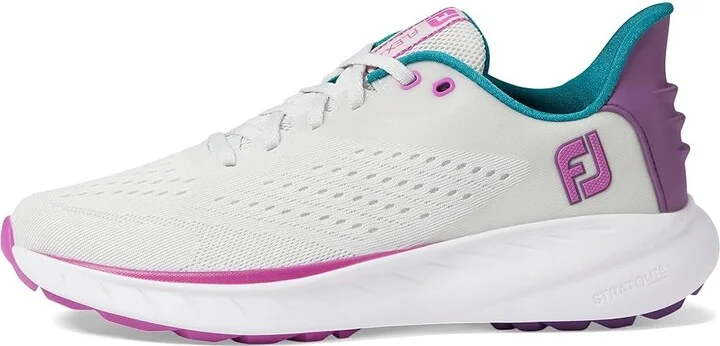 FootJoy FJ Flex XP Golf Shoes- Previous Season Women's Shoes Grey/Purple : 7 M, Textile - Image 5