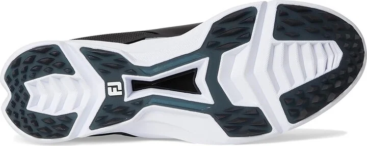 FootJoy FJ Fuel Golf Shoes- Previous Season Men's Shoes Black/Black/White : 9.5 M, Synthetic - Image 3