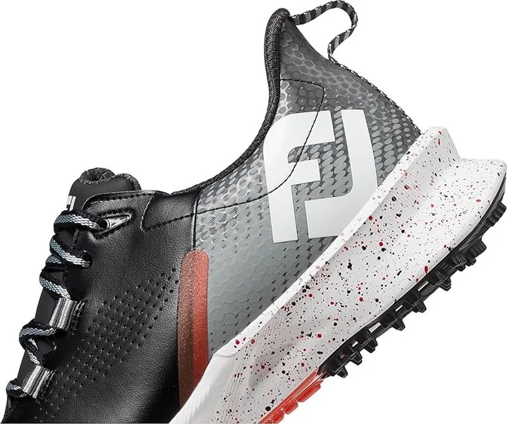 FootJoy FJ Fuel Golf Shoes- Previous Season Men's Shoes Black/Grey/Red : 7 M, Synthetic - Image 4
