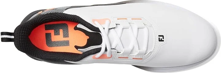 FootJoy FJ Fuel Golf Shoes- Previous Season Men's Shoes White/Black/Coral : 10 M, Synthetic - Image 2