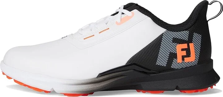 FootJoy FJ Fuel Golf Shoes- Previous Season Men's Shoes White/Black/Coral : 10 M, Synthetic - Image 6