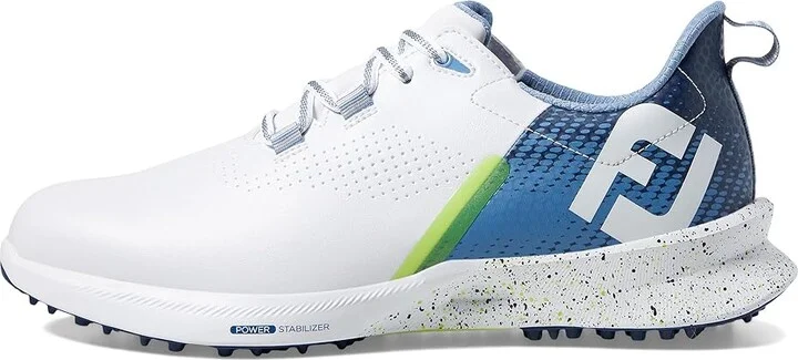 FootJoy FJ Fuel Golf Shoes- Previous Season Men's Shoes White/Blue/Green : 7 M, Synthetic - Image 6