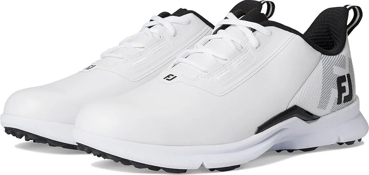 FootJoy FJ Fuel Golf Shoes- Previous Season Men's Shoes White/White/Black : 12 M, Synthetic