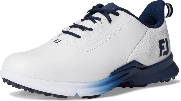 FootJoy FJ Fuel Golf Shoes- Previous Season Men's Shoes White/White/Navy : 9.5 M, Synthetic - Image 5