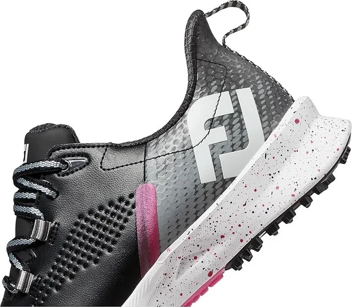 FootJoy FJ Fuel Golf Shoes - Previous Season Women's Shoes Black/Grey/Hot Pink : 5 M - Image 4