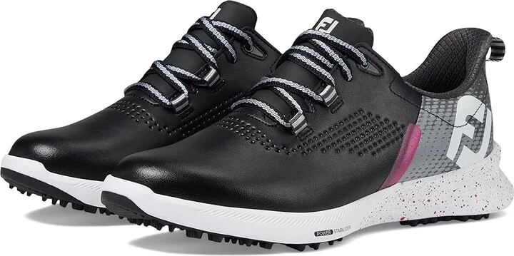 FootJoy FJ Fuel Golf Shoes - Previous Season Women's Shoes Black/Grey/Hot Pink : 5 M