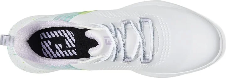 FootJoy FJ Fuel Golf Shoes - Previous Season Women's Shoes White/Green/Lilac : 5 M - Image 2