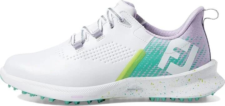 FootJoy FJ Fuel Golf Shoes - Previous Season Women's Shoes White/Green/Lilac : 5 M - Image 6