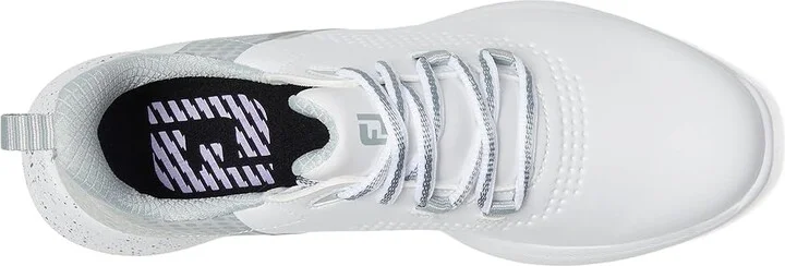 FootJoy FJ Fuel Golf Shoes - Previous Season Women's Shoes White/Grey/Lilac : 5 M - Image 2