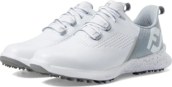 FootJoy FJ Fuel Golf Shoes - Previous Season Women's Shoes White/Grey/Lilac : 5 M