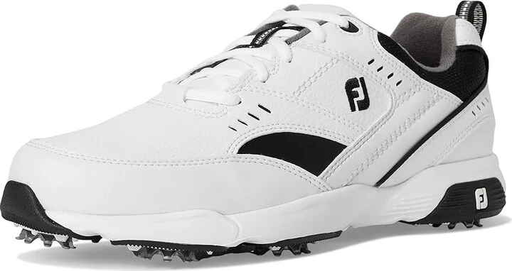 FootJoy FJ Golf Sneaker Men's Shoes White/Black : 11.5 M, Leather - Image 6