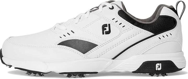 FootJoy FJ Golf Sneaker Men's Shoes White/Black : 11.5 M, Leather - Image 7