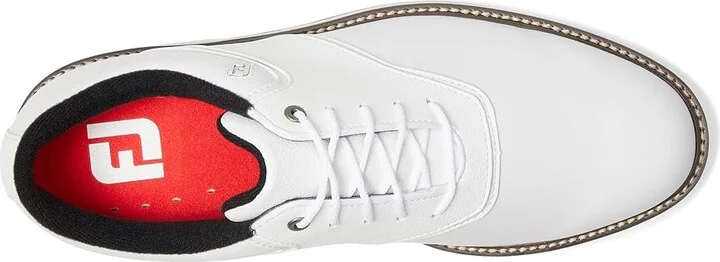 FootJoy FJ Originals Golf Shoes Men's Shoes White/White : 10 M, Synthetic - Image 2