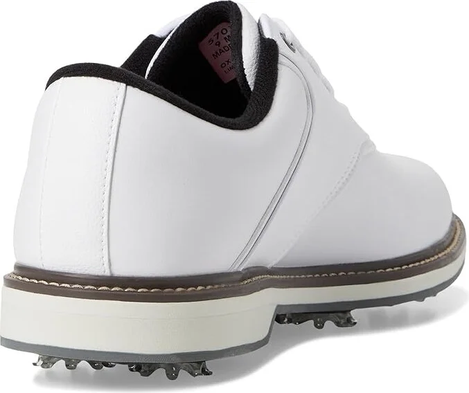 FootJoy FJ Originals Golf Shoes Men's Shoes White/White : 10 M, Synthetic - Image 4