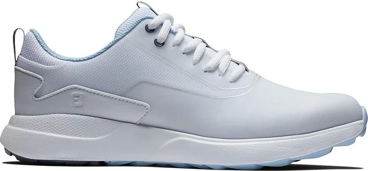 FootJoy FJ Perfoma Golf Shoes Women's Golf Shoes White/Light Blue : 6 M, Textile - Image 5