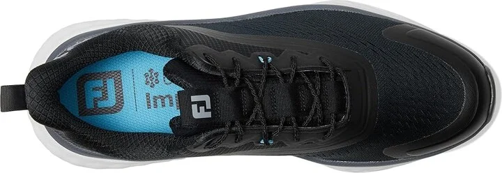 FootJoy FJ Quantum Golf Shoes Men's Golf Shoes Black/Black/White : 11 D - Medium, Rubber/Synthetic - Image 2