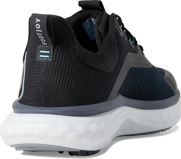 FootJoy FJ Quantum Golf Shoes Men's Golf Shoes Black/Black/White : 11 D - Medium, Rubber/Synthetic - Image 4