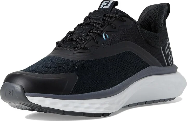 FootJoy FJ Quantum Golf Shoes Men's Golf Shoes Black/Black/White : 11 D - Medium, Rubber/Synthetic - Image 5