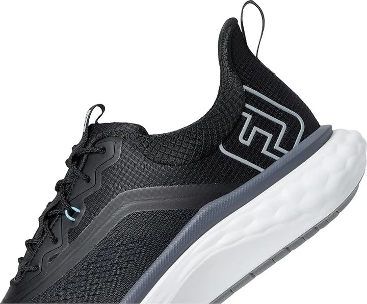 FootJoy FJ Quantum Golf Shoes Men's Golf Shoes Black/Black/White : 11 D - Medium, Rubber/Synthetic - Image 7