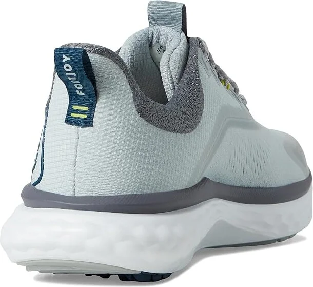 FootJoy FJ Quantum Golf Shoes Men's Golf Shoes Grey/White/Bliue : 9.5 D - Medium, Rubber/Synthetic - Image 4