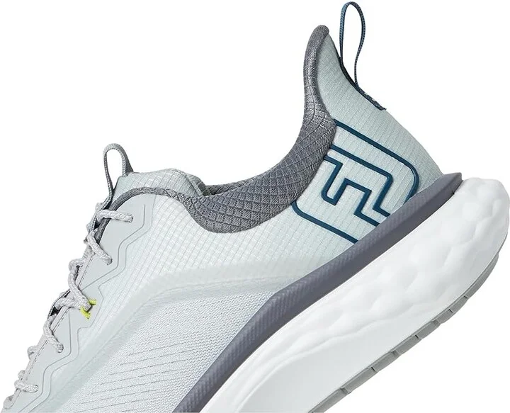 FootJoy FJ Quantum Golf Shoes Men's Golf Shoes Grey/White/Bliue : 9.5 D - Medium, Rubber/Synthetic - Image 7