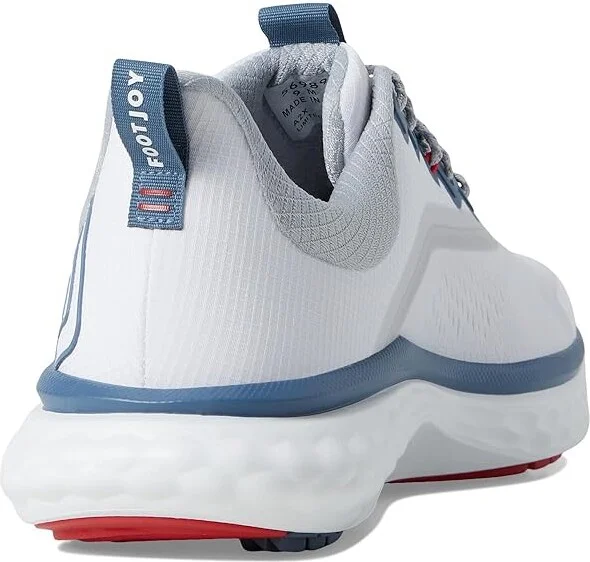 FootJoy FJ Quantum Golf Shoes Men's Golf Shoes White/Blue/Red : 11 D - Medium, Rubber/Synthetic - Image 4